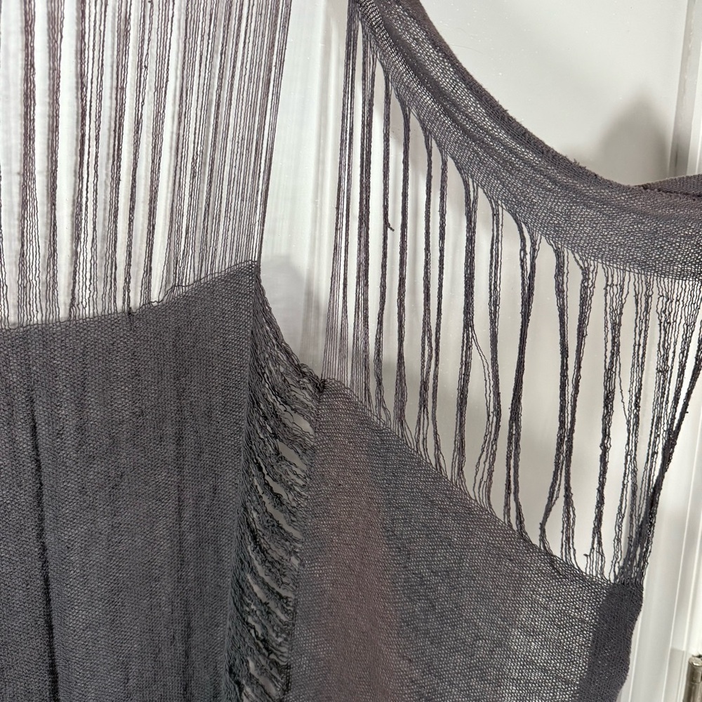 Caravana Tulum Plum Open Knit Gauze Boho Festival Desert Coachella Cardigan OS - Picture 7 of 11